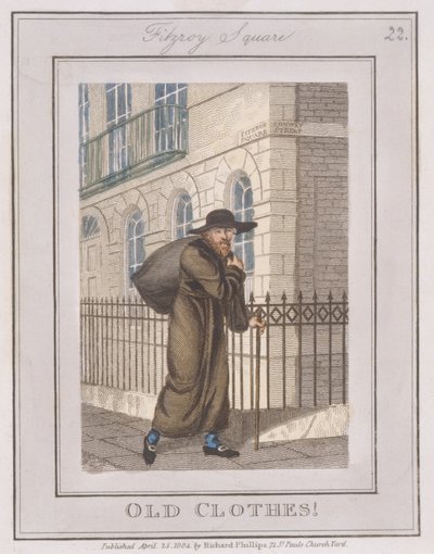 Vecchi vestiti, da Description of the Plates, Representing the Itinerant Traders of London da William Marshall after Craig